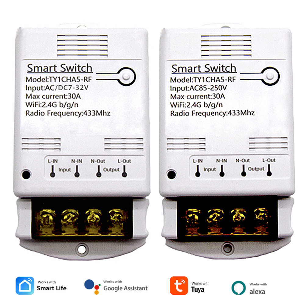 Wifi 30A Relay Module 85-250V  - Tuya 4 Channel recension och pris