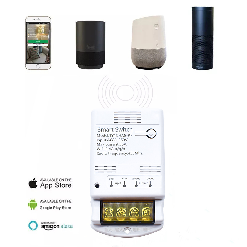 Wifi 30A Relay Module 85-250V  - Tuya 4 Channel recension och pris