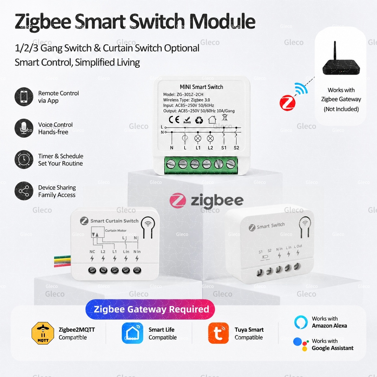 Zigbee Switch Module Extreme M - Tuya 4 Channel recension och pris