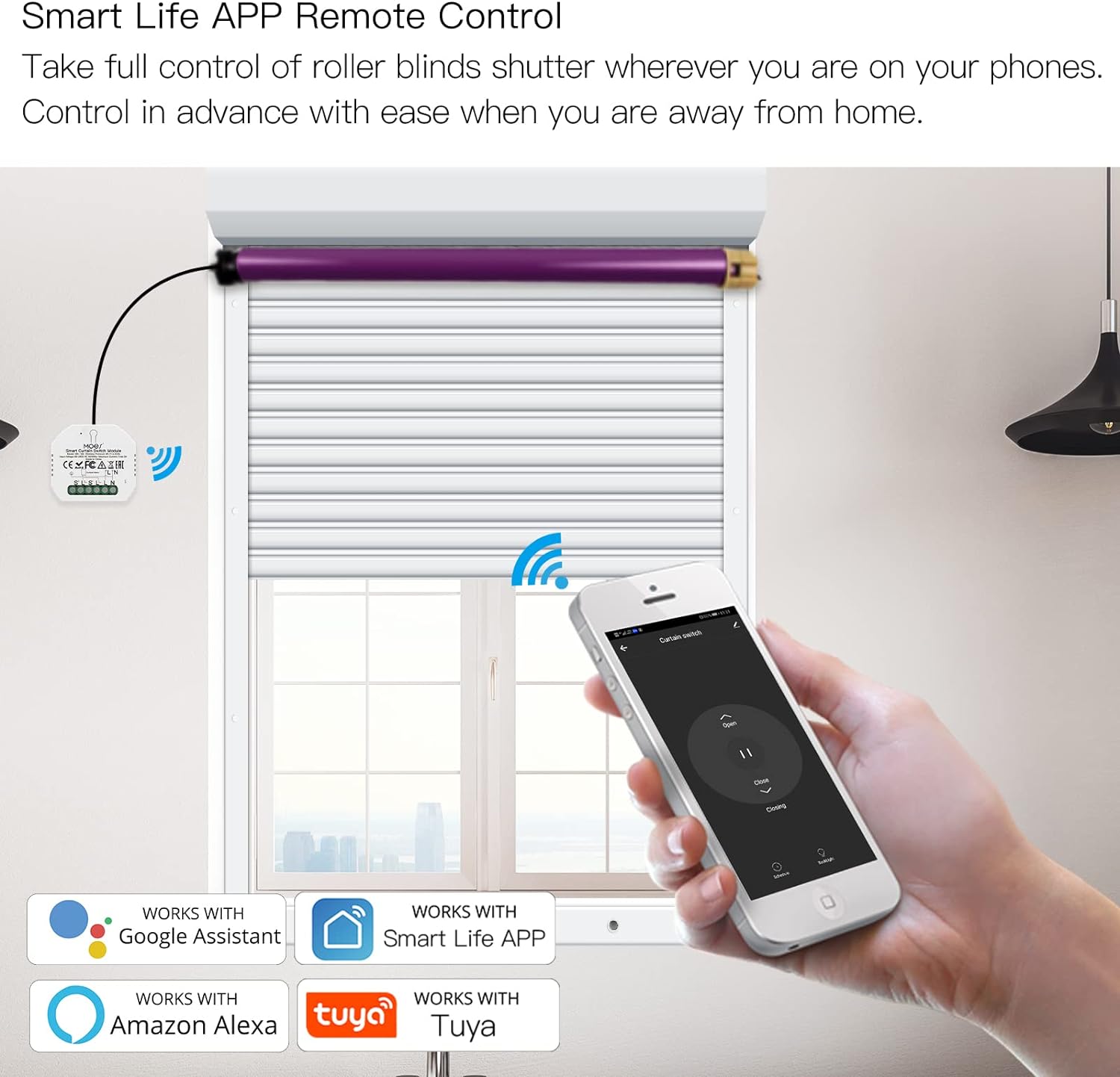 Tuya WiFi Zigbee3.0 Smart Curt - Tuya 4 Channel recension och pris