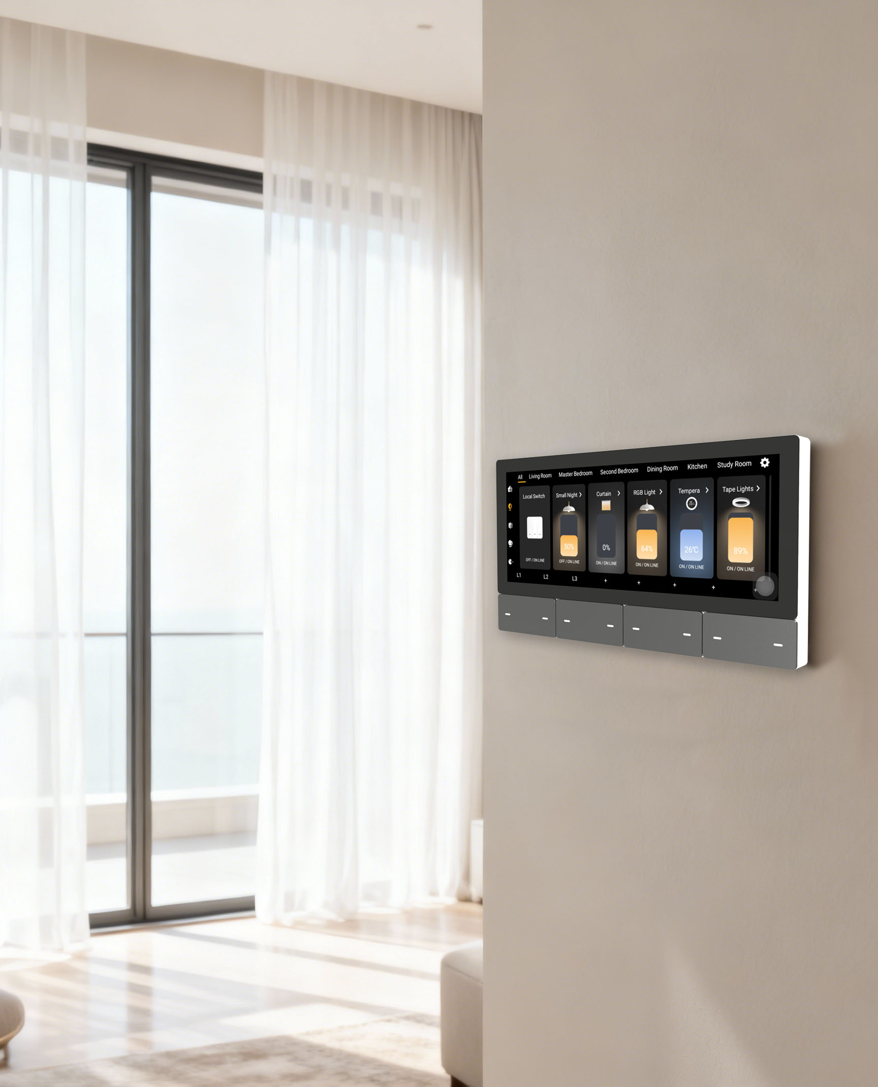 F5 Tuya UK Touch Screen Music  - Tuya Smart recension och pris