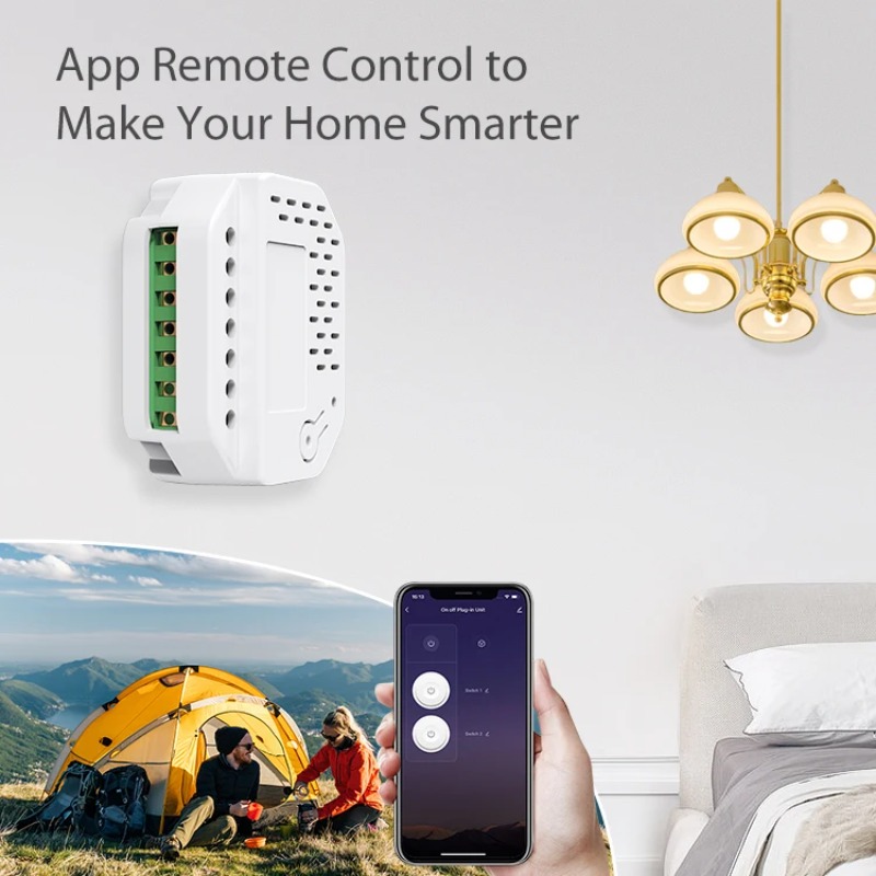 Matter Light Switch Module 2Ga - Smart Relay Tuya recension och pris