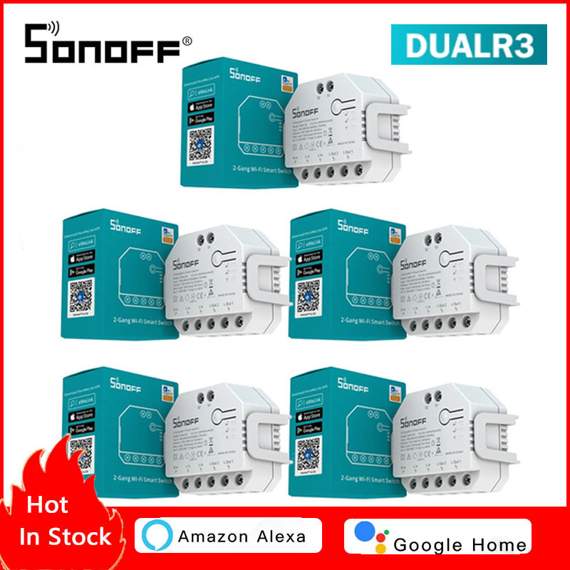 SONOFF DUAL R3 2 Gang Smart Re - Sonoff recension och pris
