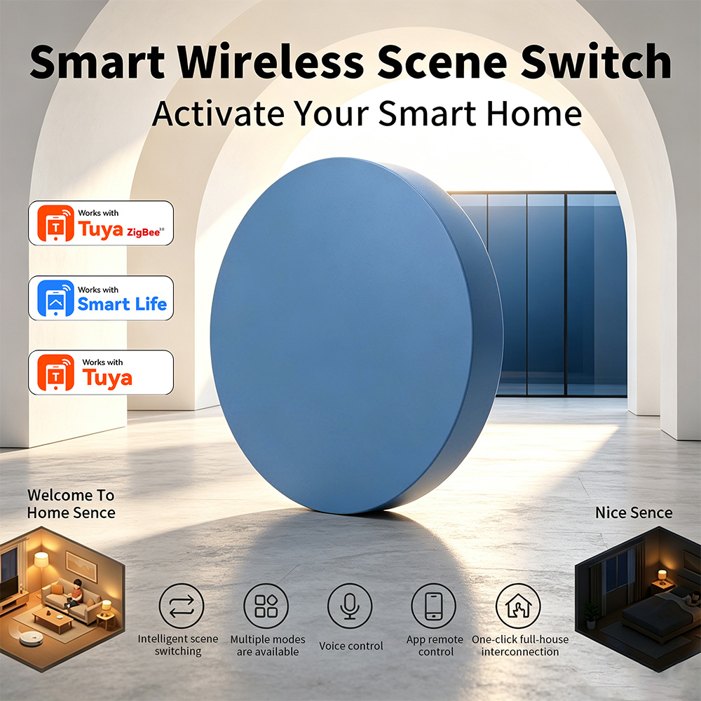 Zigbee Smart Scene Push Button - Home Assistant Tuya recension och pris